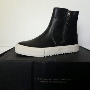 Frye Black Gia Lug Zip Boots Booties
